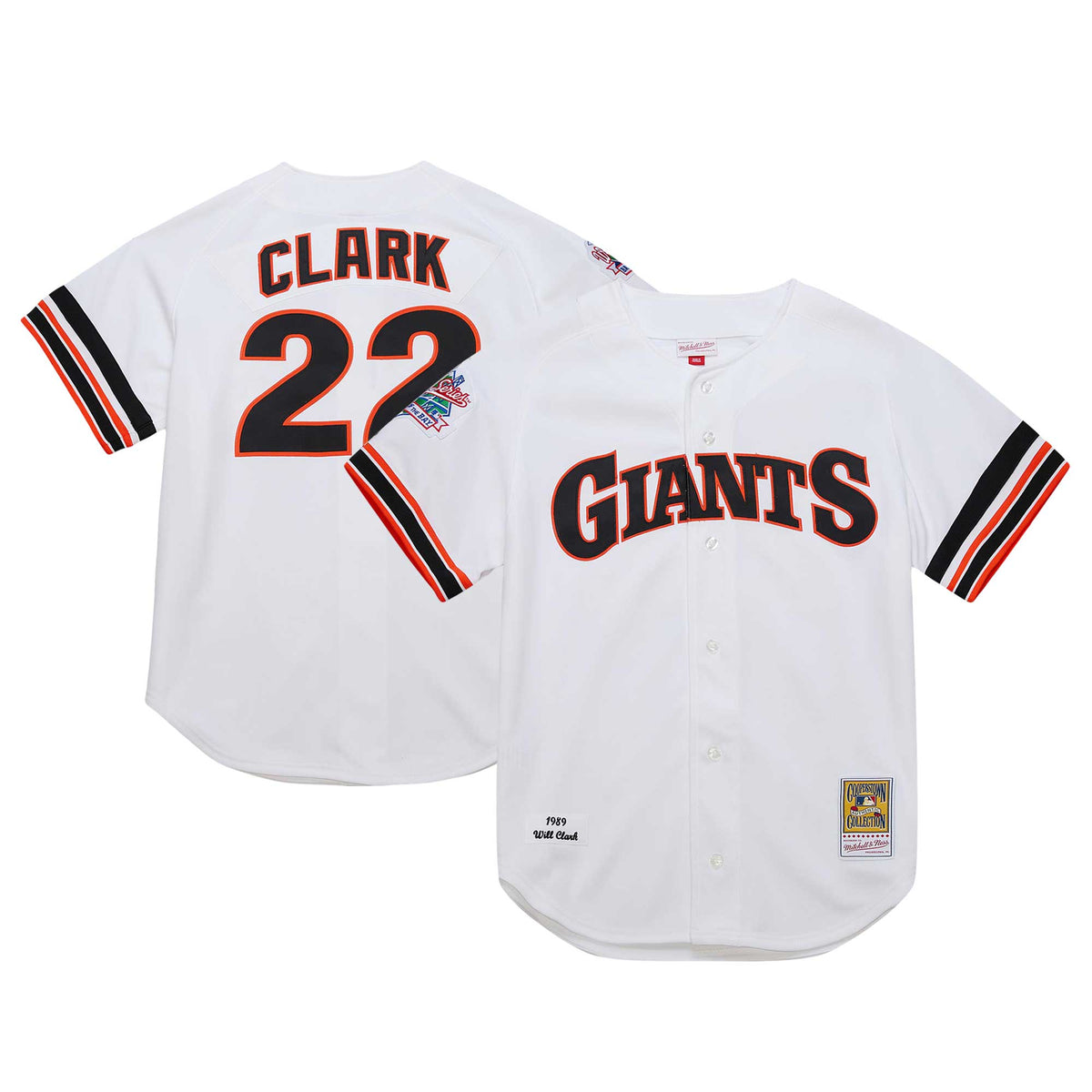 Will Clark San Francisco Giants Mitchell Ness Cooperstown Collection 1989 Authentic Jersey White