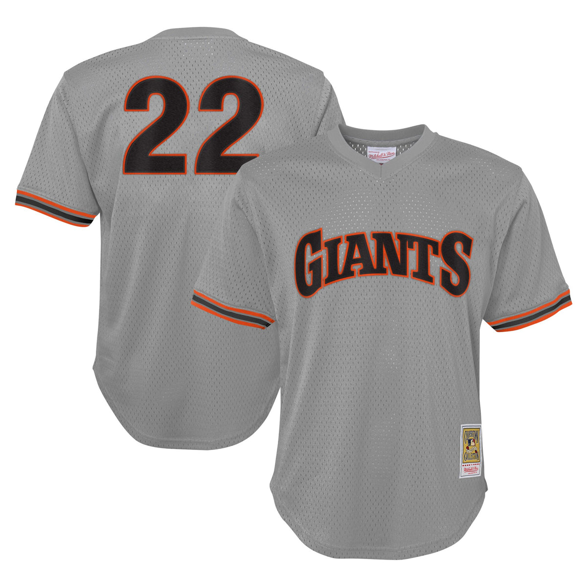 Will Clark San Francisco Giants Mitchell Ness Youth Cooperstown Collection Mesh Batting Practice Jersey Gray