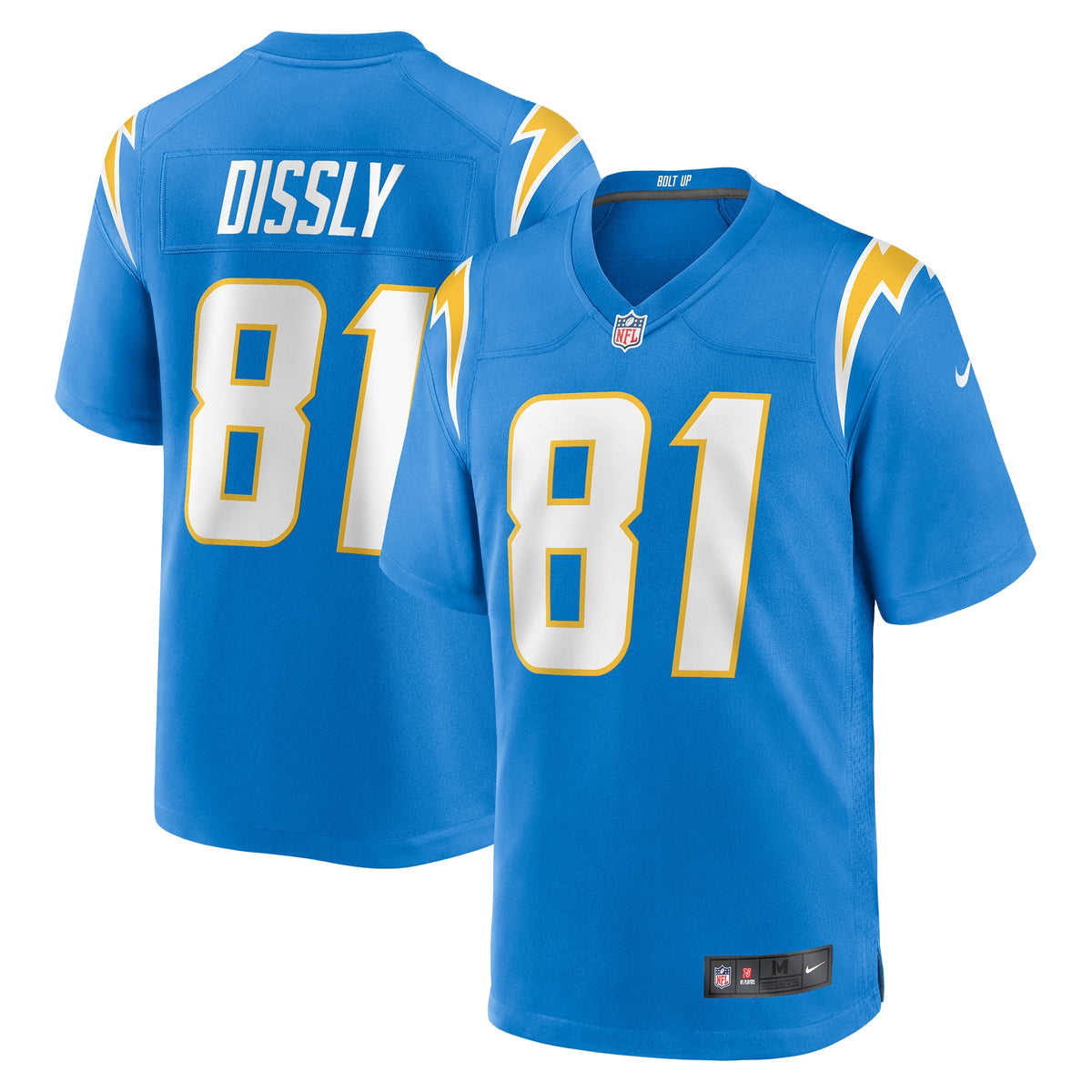 Will Dissly Los Angeles Chargers Nike Game Jersey Powder Blue