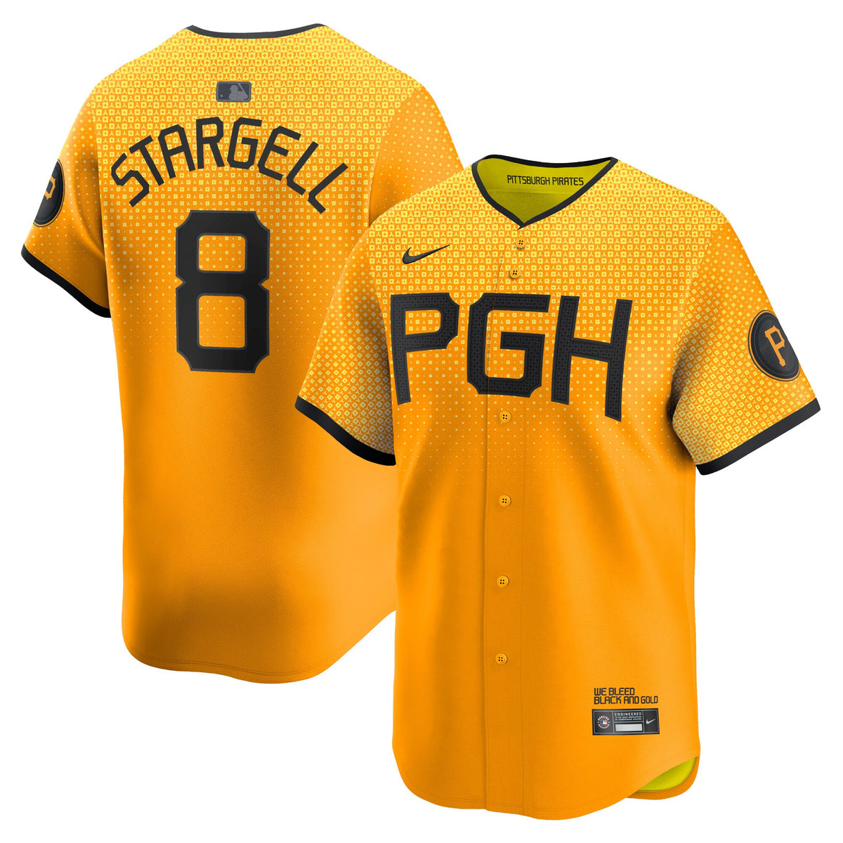 Willie Stargell Pittsburgh Pirates Nike City Connect Limited Player Jersey Gold