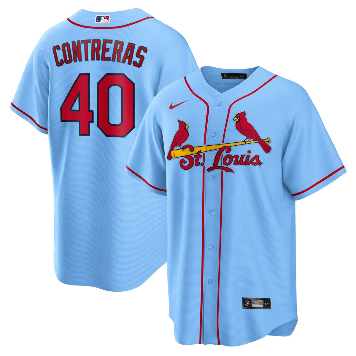 Willson Contreras St. Louis Cardinals Nike Alternate Replica Jersey Light Blue