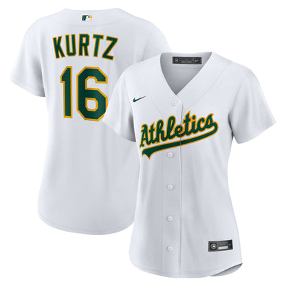Women's Athletics Nick Kurtz Nike White Home Replica Player Jersey