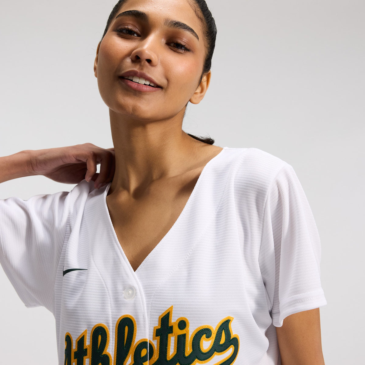 Women's Athletics Nike White Home Replica Team Jersey