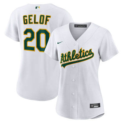 Women's Athletics Zack Gelof Nike White Home Replica Player Jersey