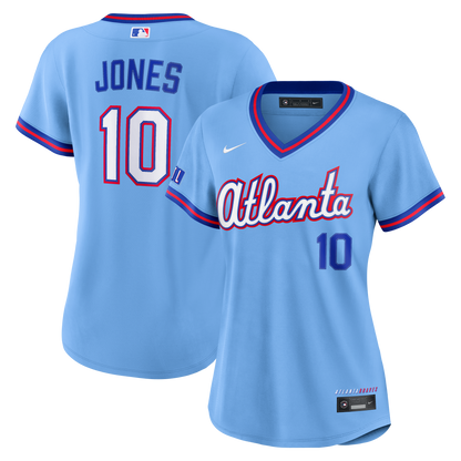 Women's Atlanta Braves Chipper Jones Nike Powder Blue 2026 City Connect Stadium Jersey