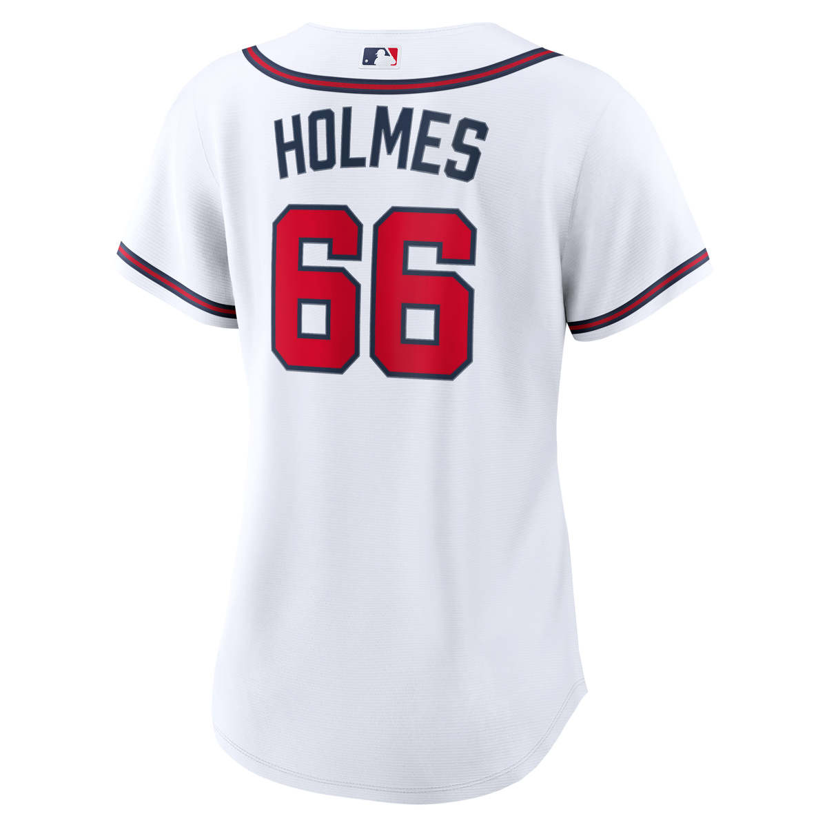 Women's Atlanta Braves Grant Holmes Nike White Home Replica Jersey
