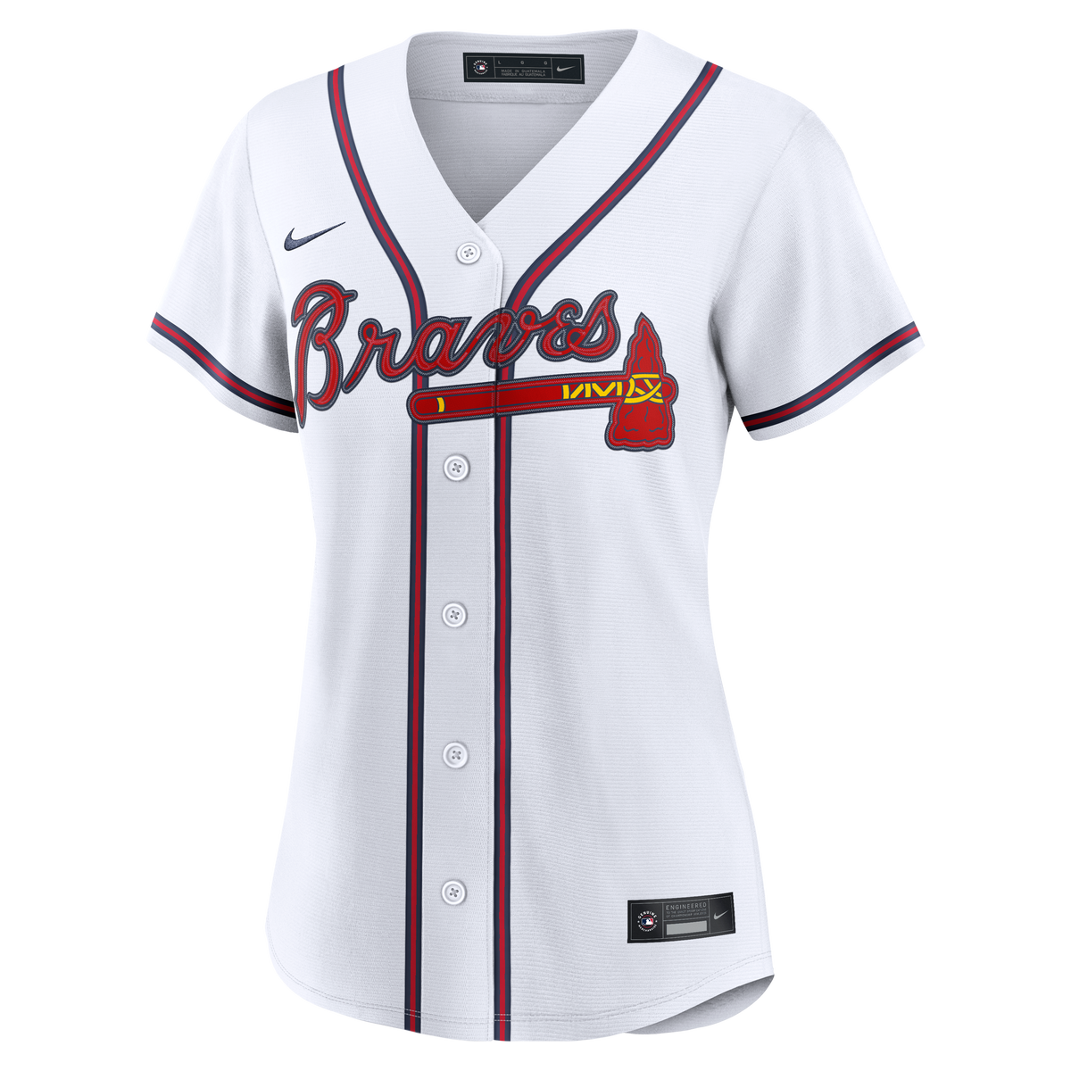 Women's Atlanta Braves Grant Holmes Nike White Home Replica Jersey