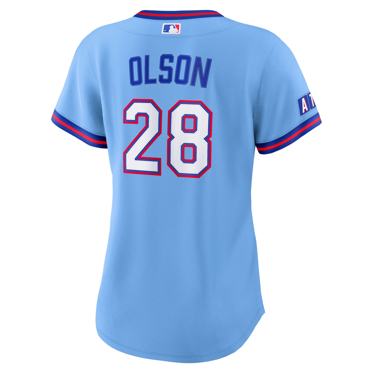 Women's Atlanta Braves Matt Olson Nike Powder Blue 2026 City Connect Stadium Jersey
