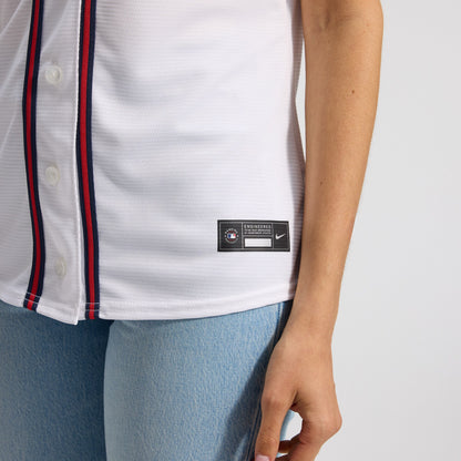 Women's Atlanta Braves Nike White Home Replica Team Jersey