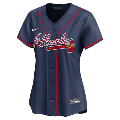 Women's Atlanta Braves Ronald Acuí±a Jr. Nike Navy Alternate Limited Player Jersey