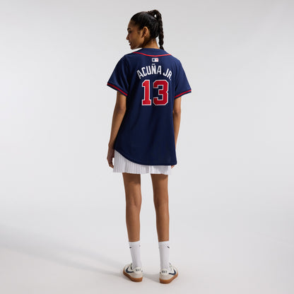 Women's Atlanta Braves Ronald Acuí±a Jr. Nike Navy Alternate Limited Player Jersey