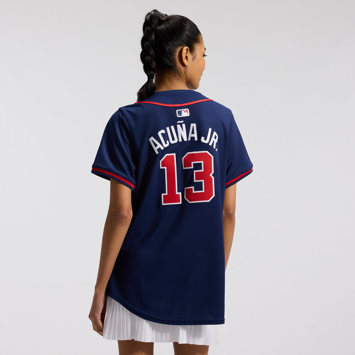 Women's Atlanta Braves Ronald Acuí±a Jr. Nike Navy Alternate Limited Player Jersey