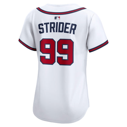 Women's Atlanta Braves Spencer Strider Nike White Home Limited Player Jersey
