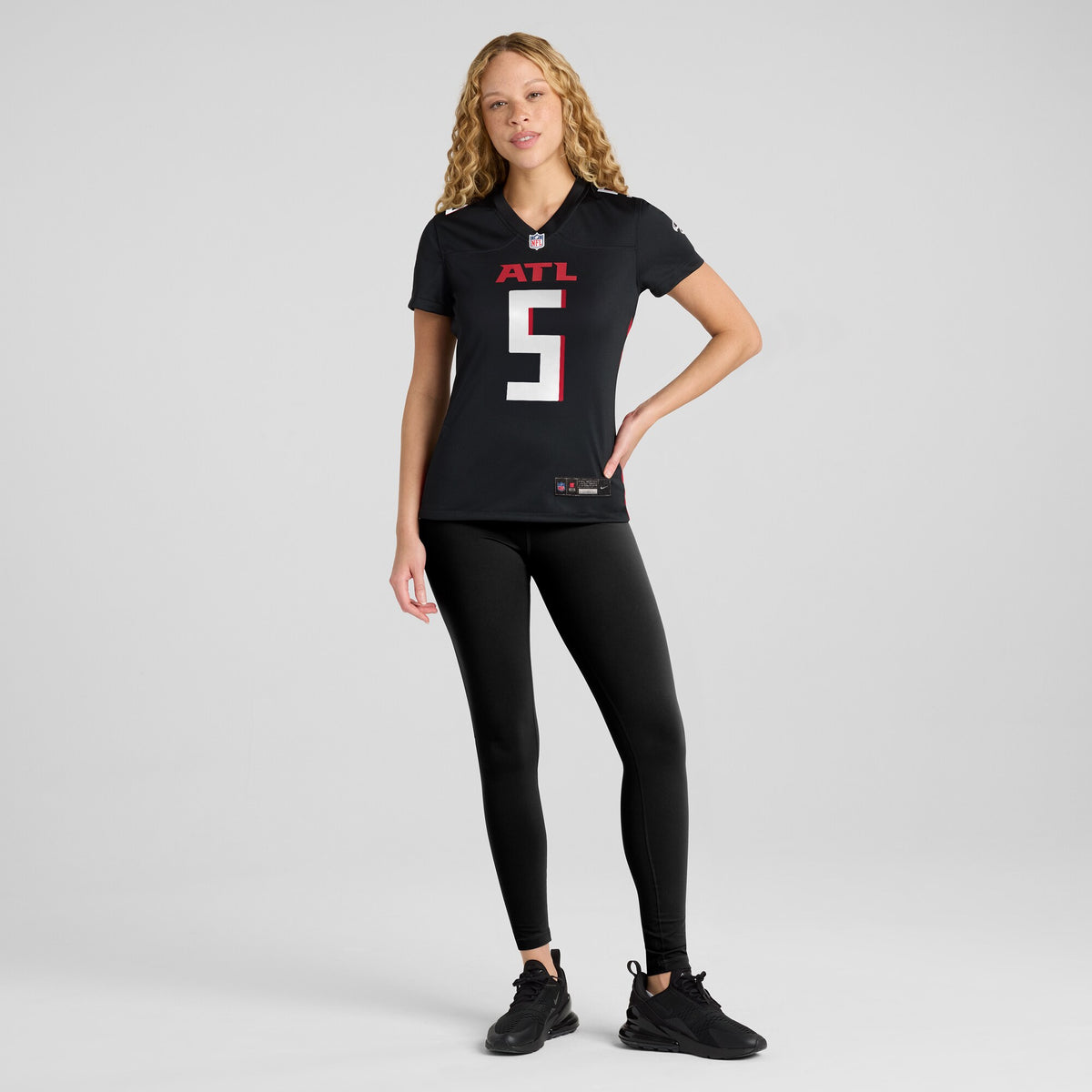 Women's Atlanta Falcons Drake London Nike Black Player Game Jersey