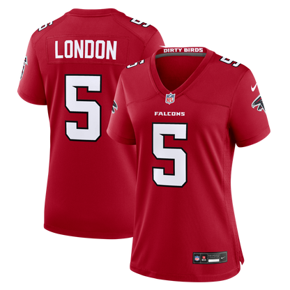 Women's Atlanta Falcons Drake London Nike Red Game Jersey