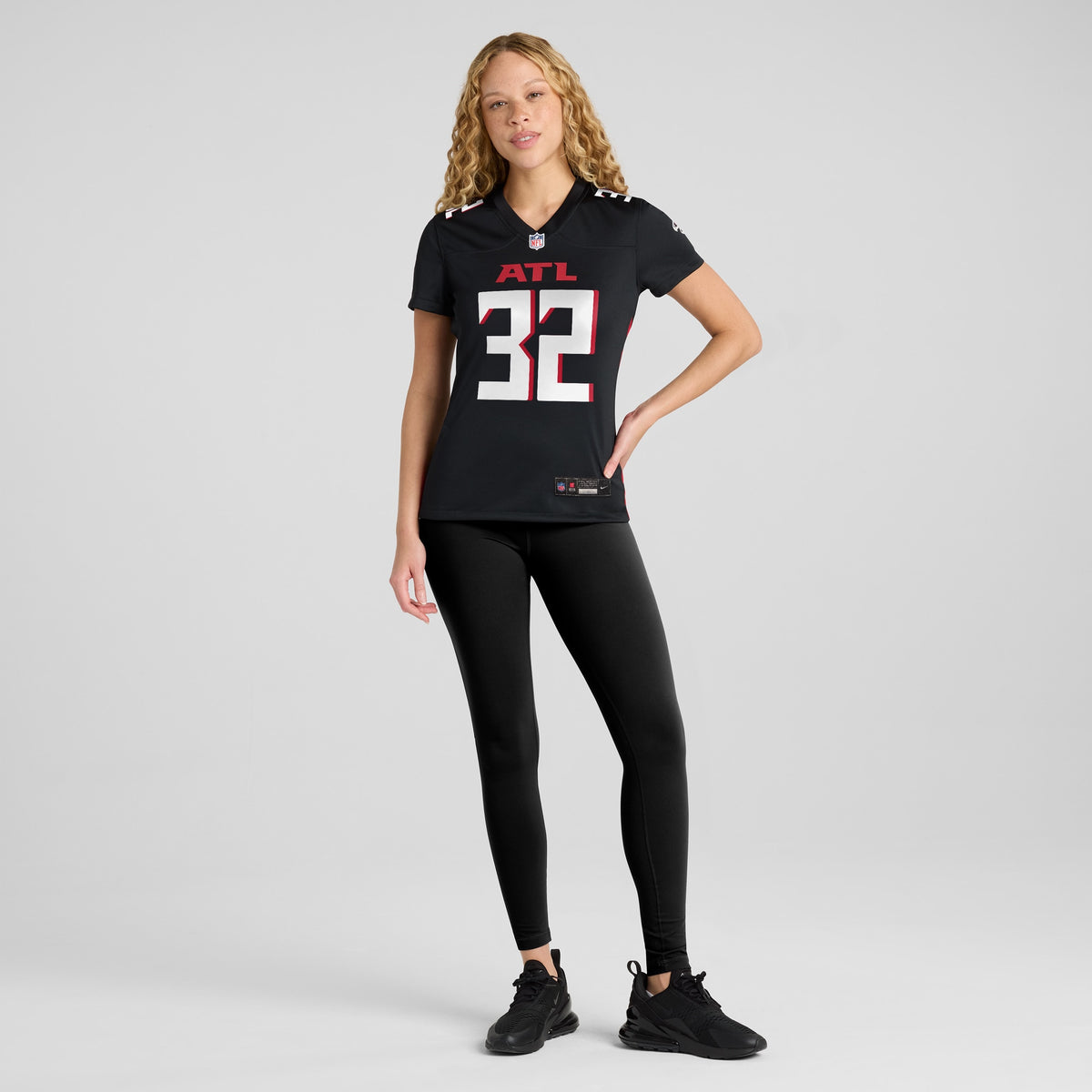 Women's Atlanta Falcons Jamal Anderson Nike Black Game Retired Player Jersey