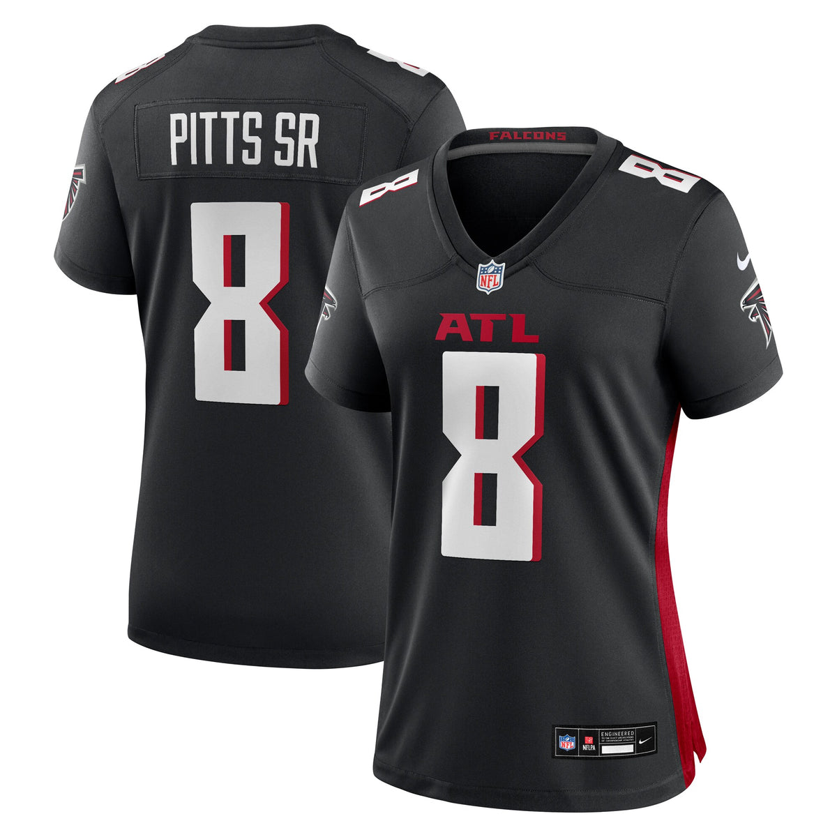 Women's Atlanta Falcons Kyle Pitts Sr. Nike Black Game Jersey