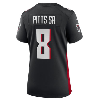 Women's Atlanta Falcons Kyle Pitts Sr. Nike Black Game Jersey