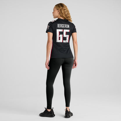 Women's Atlanta Falcons Matthew Bergeron Nike Black Team Game Jersey