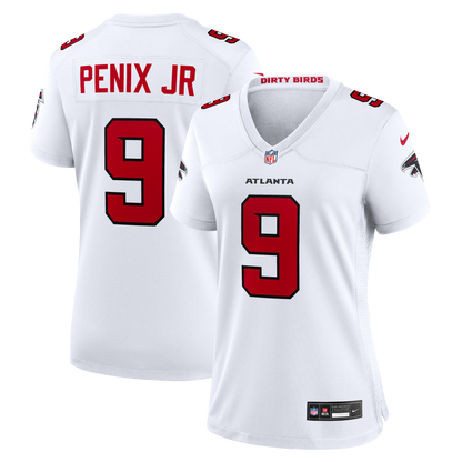 Women's Atlanta Falcons Michael Penix Jr. Nike White Game Jersey