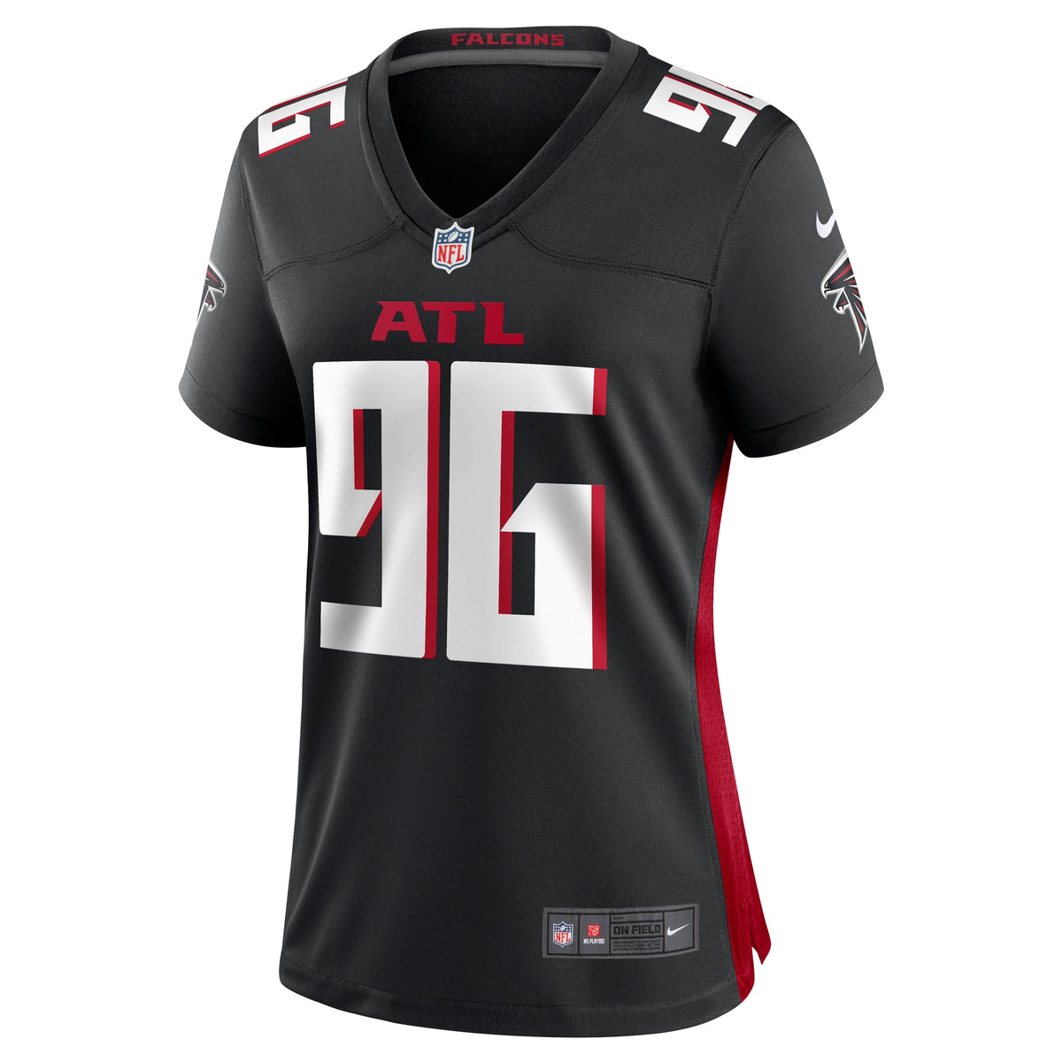 Women's Atlanta Falcons Zach Harrison Nike Black Team Game Jersey