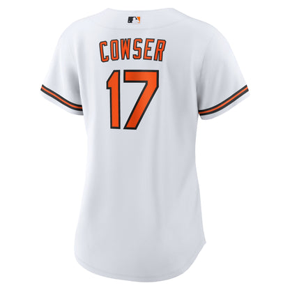 Women's Baltimore Orioles Colton Cowser Nike White Home Replica Jersey
