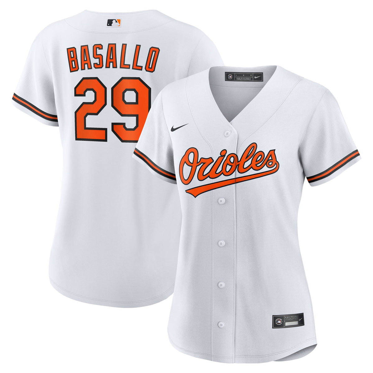 Women's Baltimore Orioles Samuel Basallo Nike White Replica Player Jersey