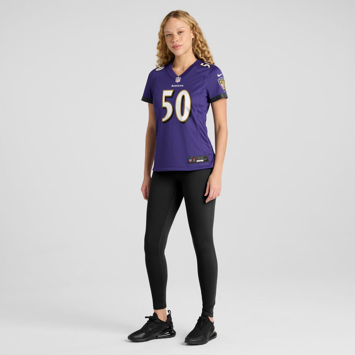 Women's Baltimore Ravens Adisa Isaac Nike Purple Game Jersey