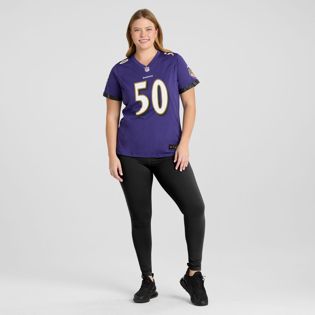 Women's Baltimore Ravens Adisa Isaac Nike Purple Game Jersey