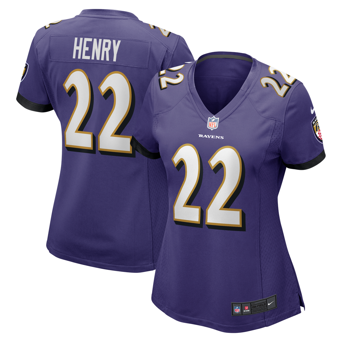 Women's Baltimore Ravens Derrick Henry Nike Purple Game Player Jersey