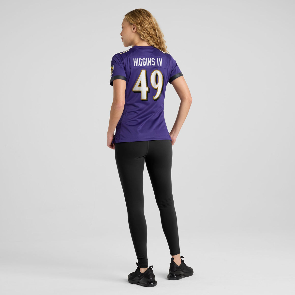 Women's Baltimore Ravens Jay Higgins IV Nike Purple Team Game Jersey
