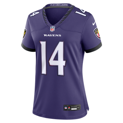 Women's Baltimore Ravens Kyle Hamilton Nike Purple Team Game Jersey