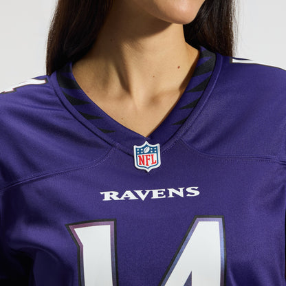 Women's Baltimore Ravens Kyle Hamilton Nike Purple Team Game Jersey