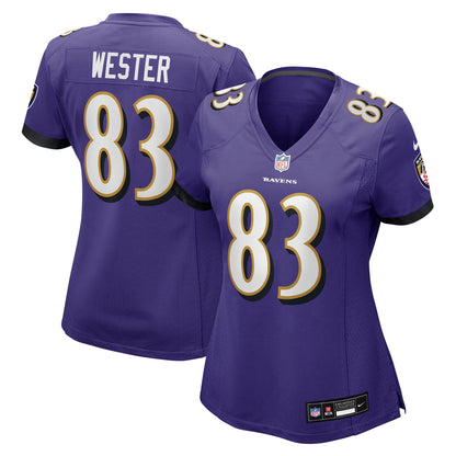 Women's Baltimore Ravens LaJohntay Wester Nike Purple Team Game Jersey