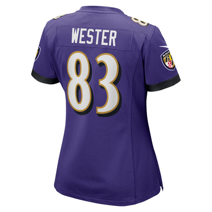 Women's Baltimore Ravens LaJohntay Wester Nike Purple Team Game Jersey
