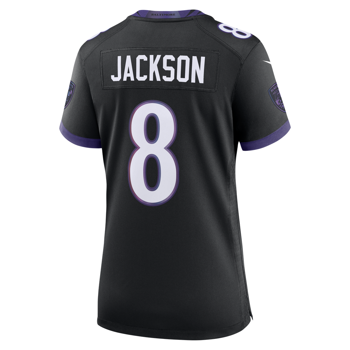 Women's Baltimore Ravens Lamar Jackson Nike Black Alternate Game Jersey