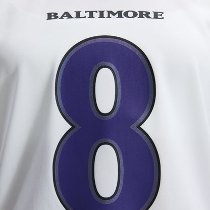 Women's Baltimore Ravens Lamar Jackson Nike White Game Jersey