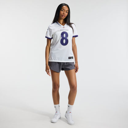 Women's Baltimore Ravens Lamar Jackson Nike White Game Jersey