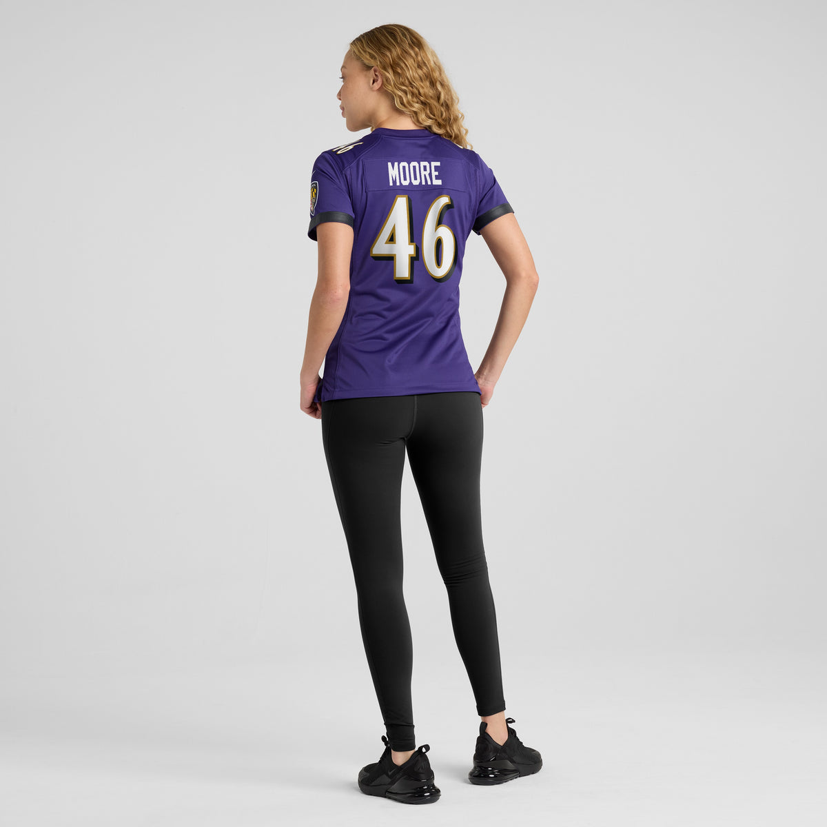 Women's Baltimore Ravens Nick Moore Nike Purple Game Player Jersey