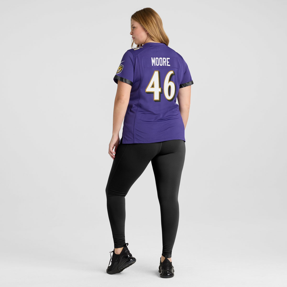 Women's Baltimore Ravens Nick Moore Nike Purple Game Player Jersey