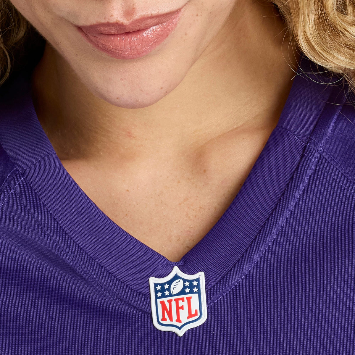 Women's Baltimore Ravens Number 1 Bride Nike Purple Game Jersey