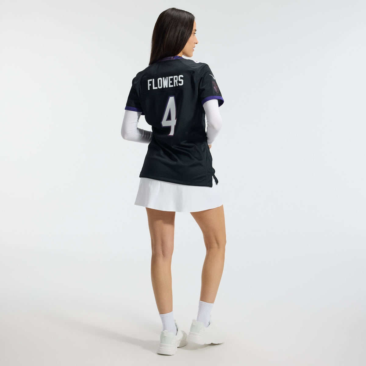 Women's Baltimore Ravens Zay Flowers Nike Black Alternate Game Jersey