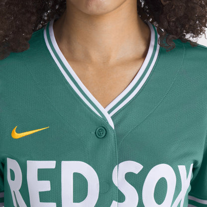 Women's Boston Red Sox David Ortiz Nike Green 2025 City Connect Limited Retired Player Jersey