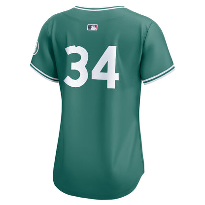 Women's Boston Red Sox David Ortiz Nike Green 2025 City Connect Limited Retired Player Jersey