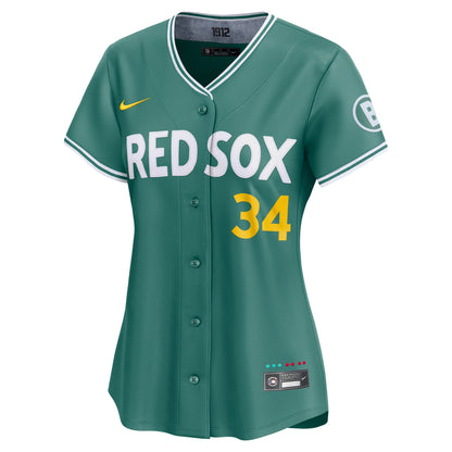 Women's Boston Red Sox David Ortiz Nike Green 2025 City Connect Limited Retired Player Jersey