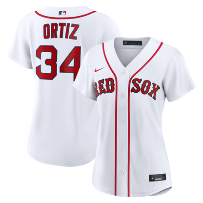 Women's Boston Red Sox David Ortiz Nike White Home Replica Player Jersey