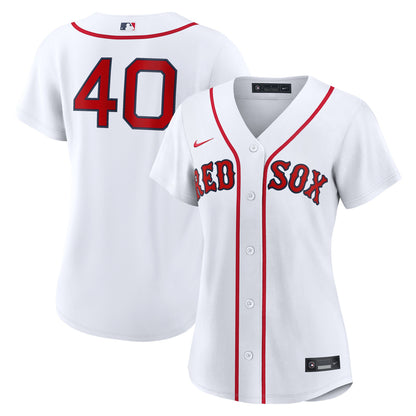 Women's Boston Red Sox Willson Contreras Nike White Home Replica Jersey