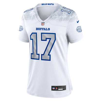 Women's Buffalo Bills Josh Allen Nike White 2025 Rivalries Collection Game Jersey