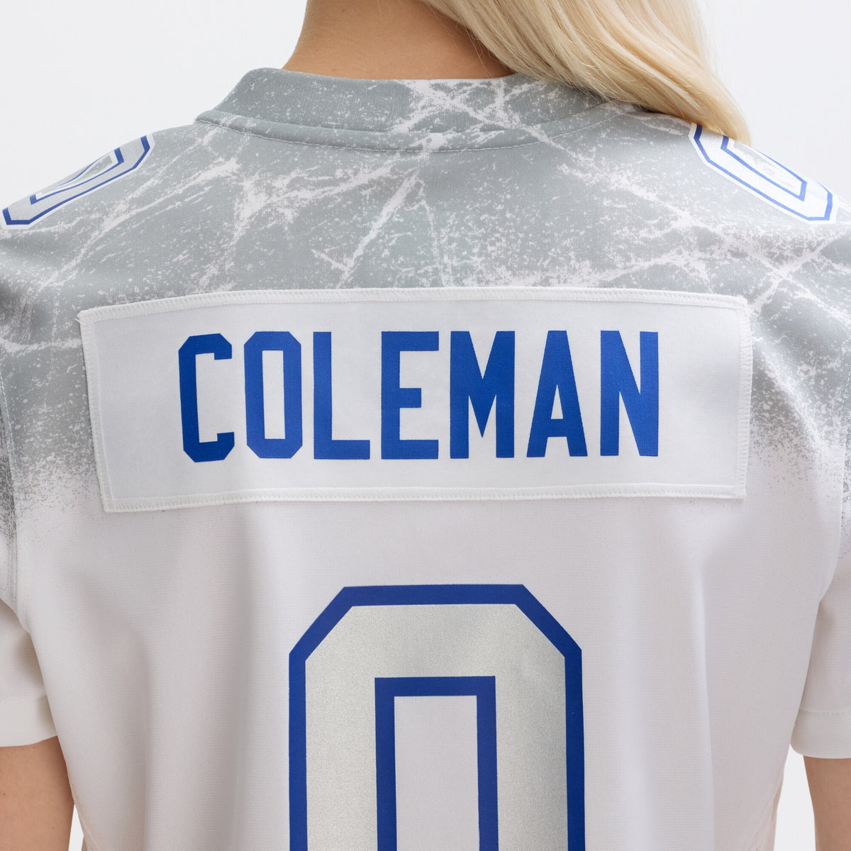 Women's Buffalo Bills Keon Coleman Nike White 2025 Rivalries Collection Game Jersey