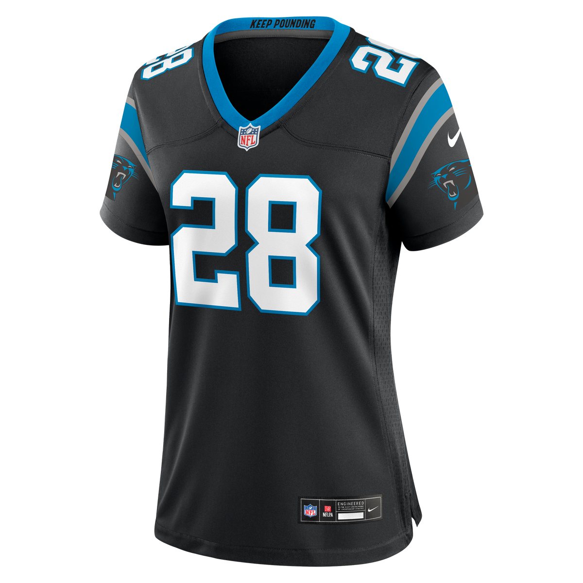Women's Carolina Panthers AJ Dillon Nike Black Team Game Jersey
